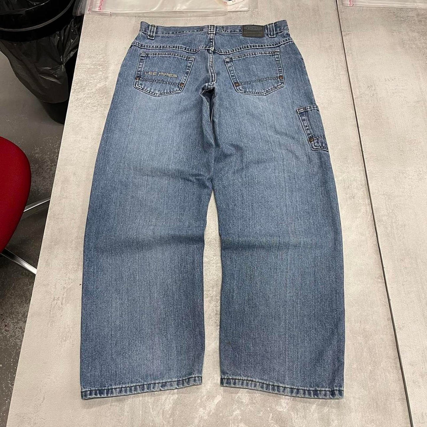 Baggy Lee Pipes carpenter jeans W34 L30