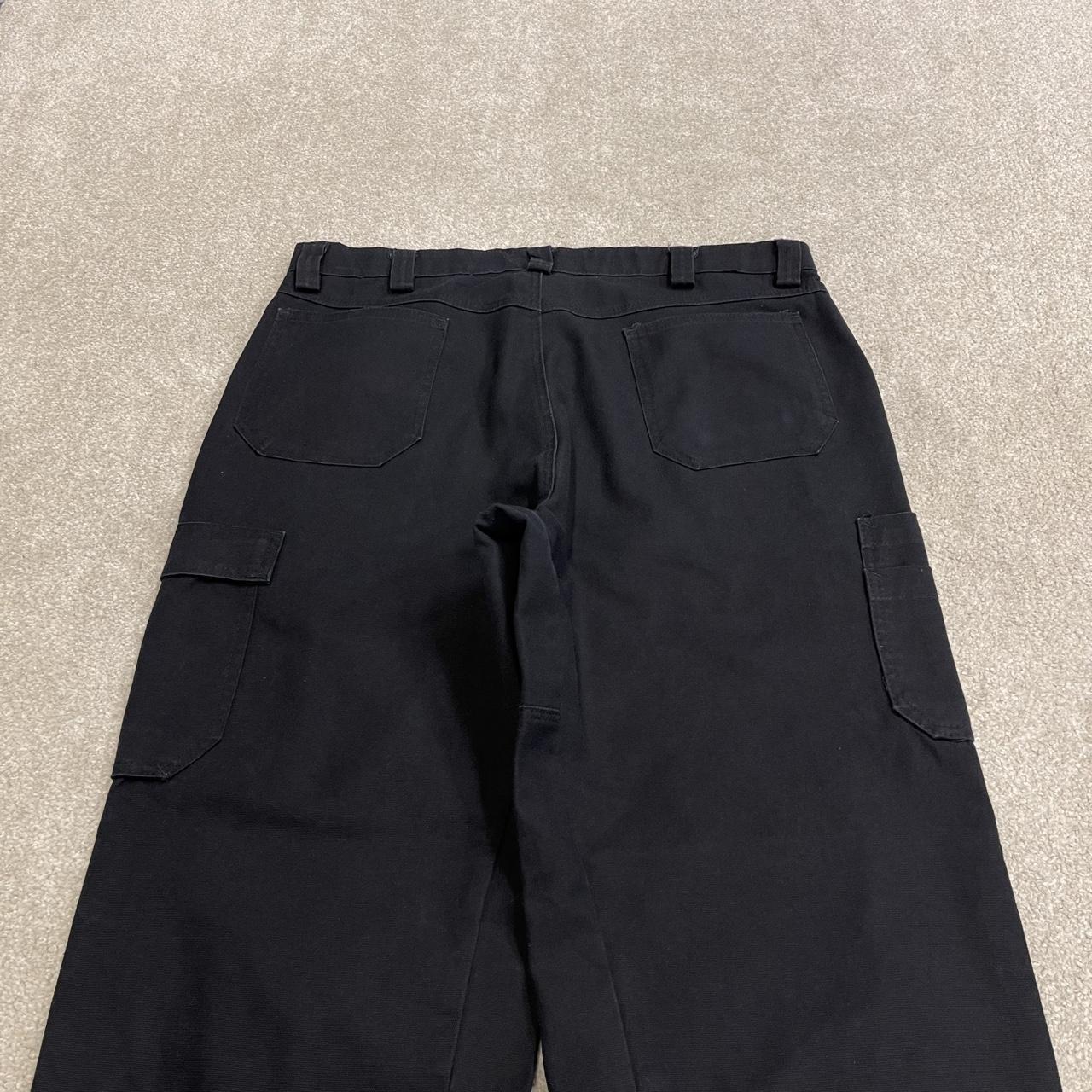 Red Kap baggy double knee cargo pants y2k Loose wide leg skater work pants