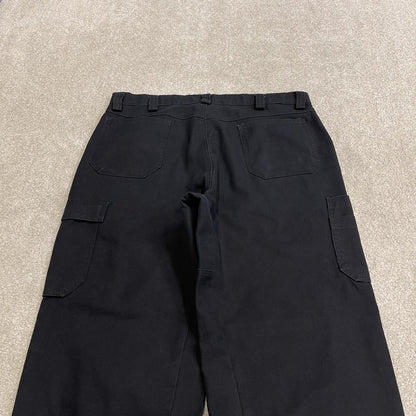Red Kap baggy double knee cargo pants y2k Loose wide leg skater work pants