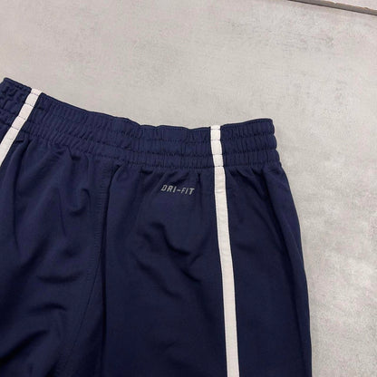Baggy Nike Trackies XS navy Dri-Fit loose wide leg y2k style joggers