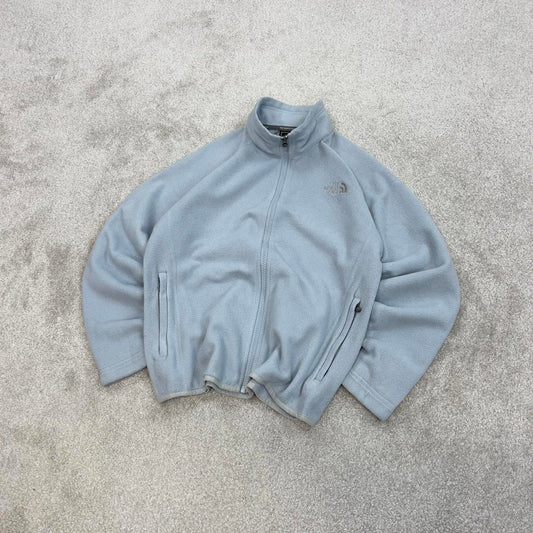 Blue North Face technical zip up fleece Small women's TNF y2k style autumn