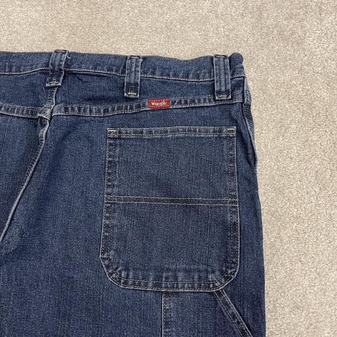 Wrangler carpenter jeans y2k blue denim straight leg skater 2000s style cargo pants