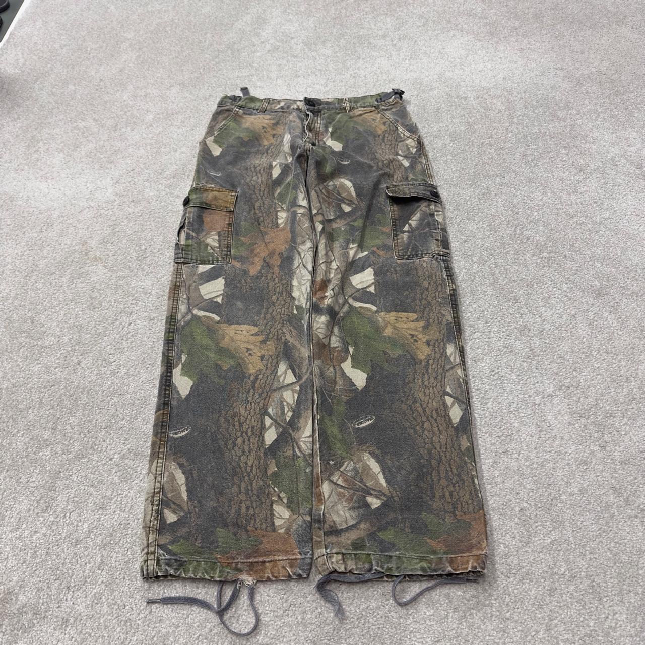 Realtree camo cargo pants Y2K small khaki Straight leg Ranger camouflage hunting utility trousers