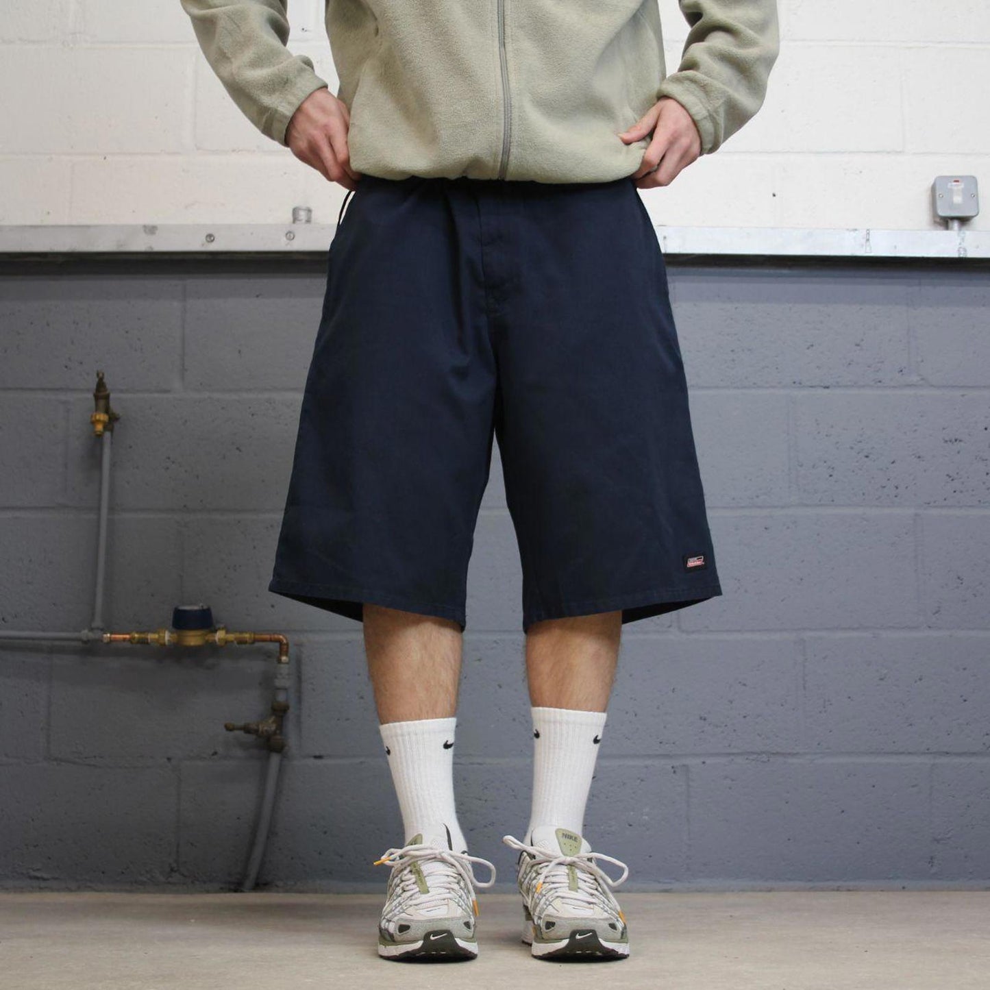 Y2k baggy Dickies shorts skater style navy Long wide leg chino summer festival shorts