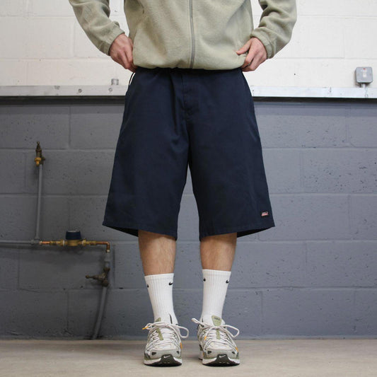 Y2k baggy Dickies shorts skater style navy Long wide leg chino summer festival shorts