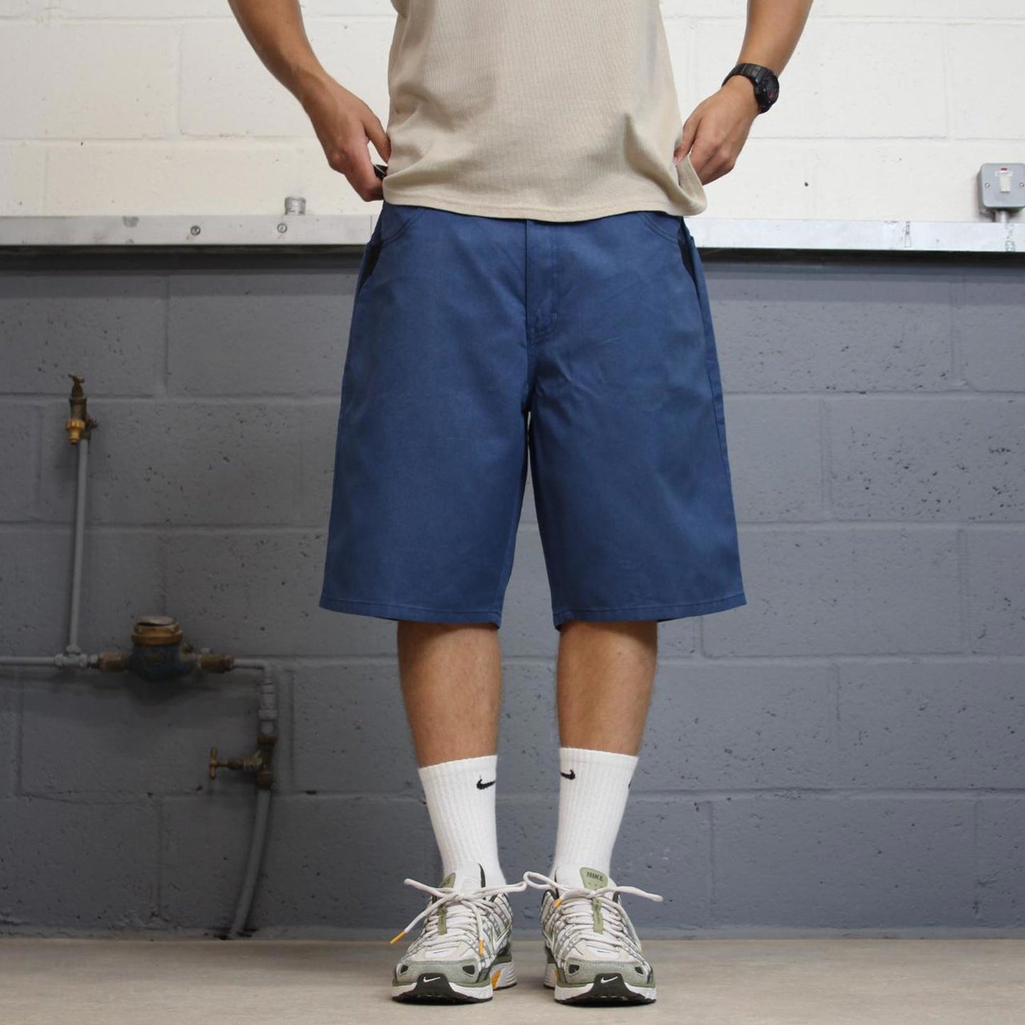 Baggy Blue Dickies shorts W38