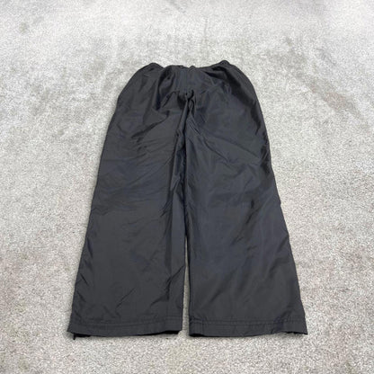 Vintage Adidas trackies S loose black y2k style joggers adjustable embroidered logo pants