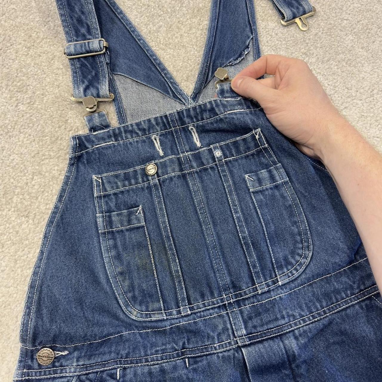 Vintage dungarees denim overalls blue Work’n Gear workwear bib & brace utility