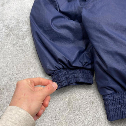 Vintage Y2K Nike Team Sports puffer jacket navy Padded full zip Nike Michigan boxy technical coat