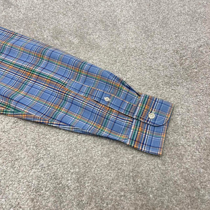 Chaps checkered shirt blue casual M men's long sleeve button up autumn y2k style