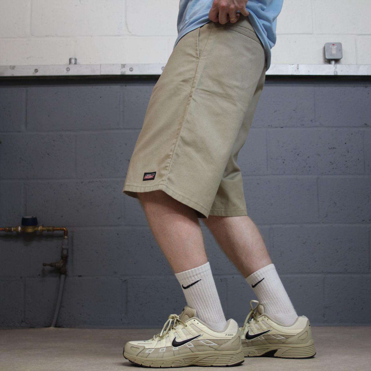 Dickies carpenter chino shorts long leg khaki Chino style skater shorts loose leg festival