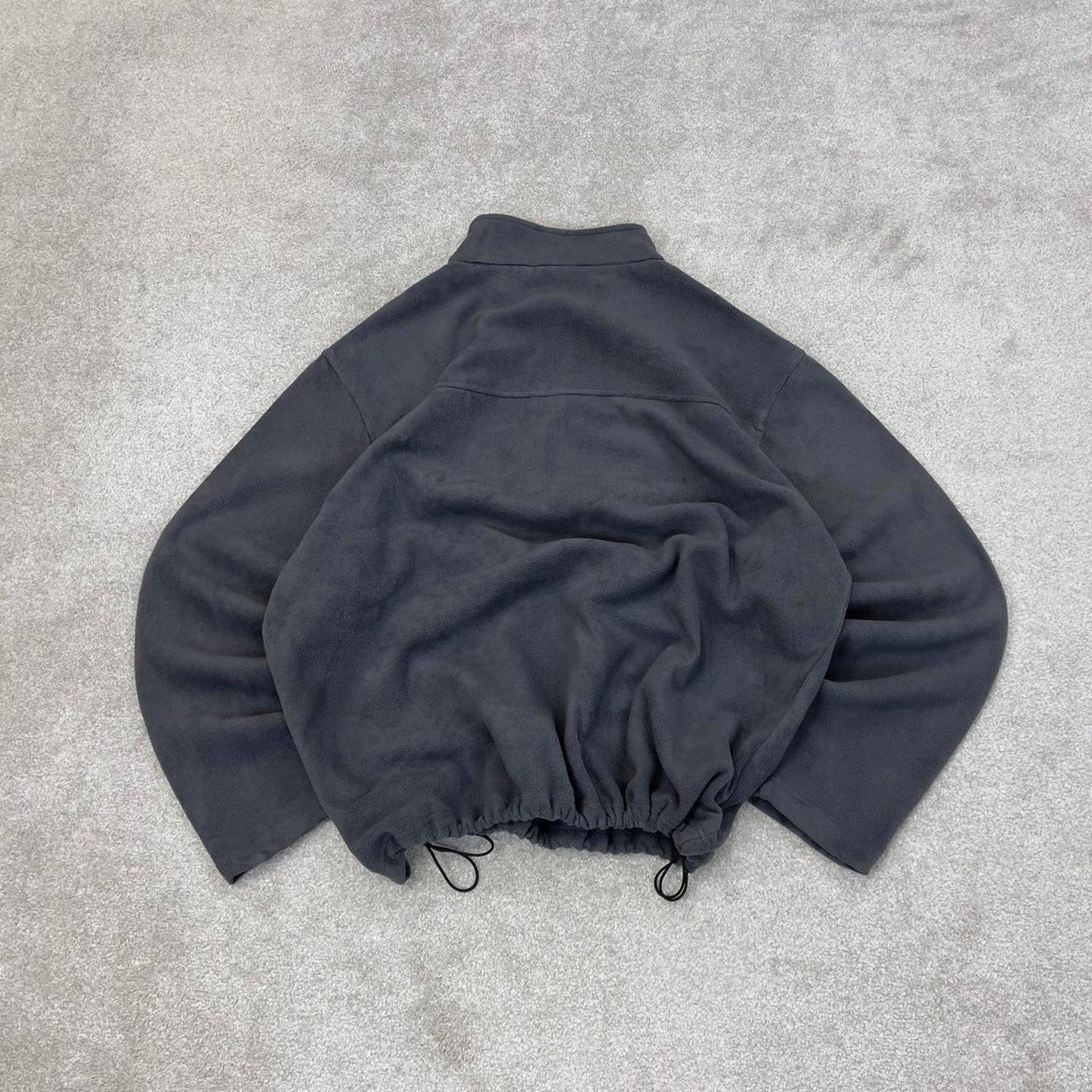 Grey Cabela's technical fleece XL y2k style 1/4 zip autumn adjustable waist