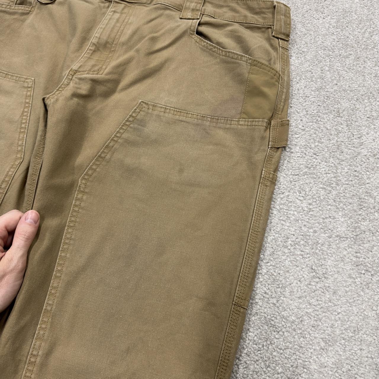 Y2K double knee carpenter jeans loose leg khaki Noble outfitters skater style work cargos