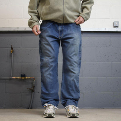 00s Carhartt workwear jeans W42L30 90s skater style relaxed fit blue denim 5 pocket work pants