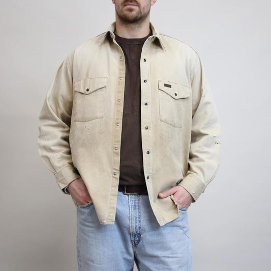 Distressed Carhartt work over shirt L