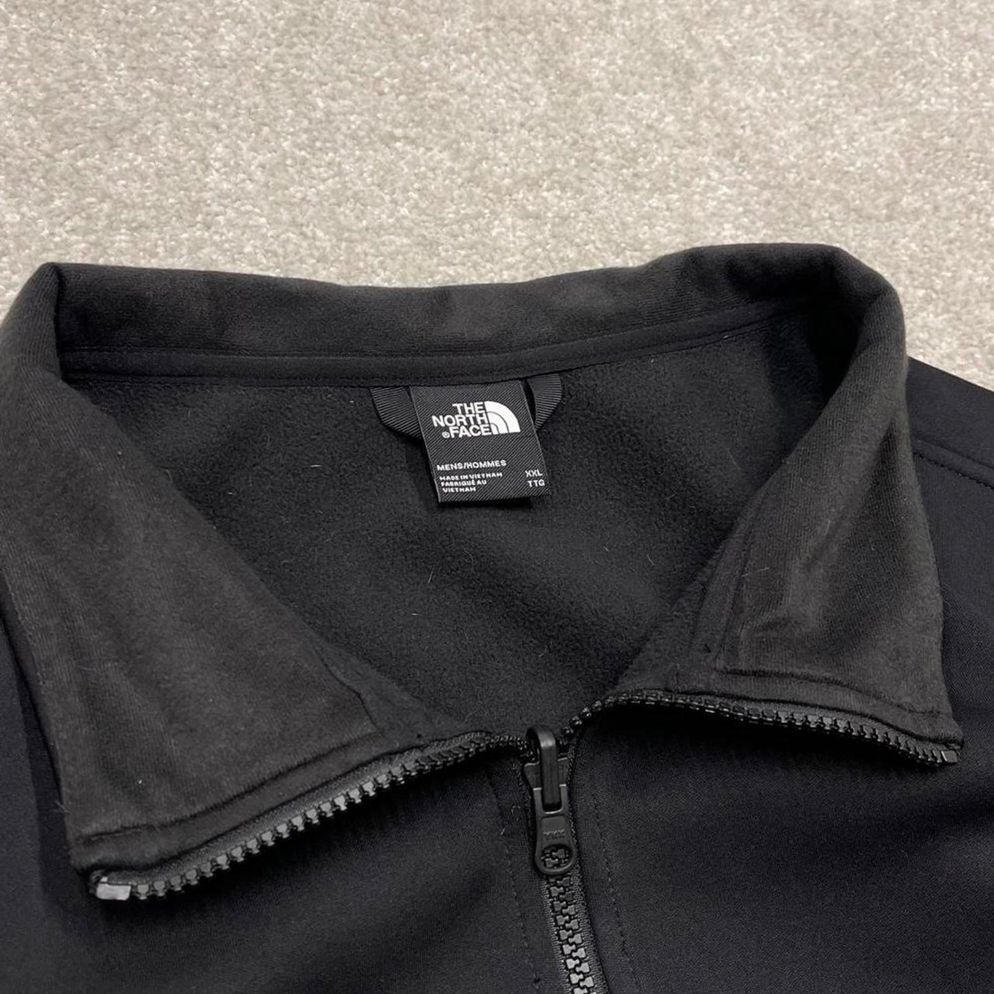 00s North Face technical windbreaker jacket men's black 2XL y2k style soft shell coat autumn
