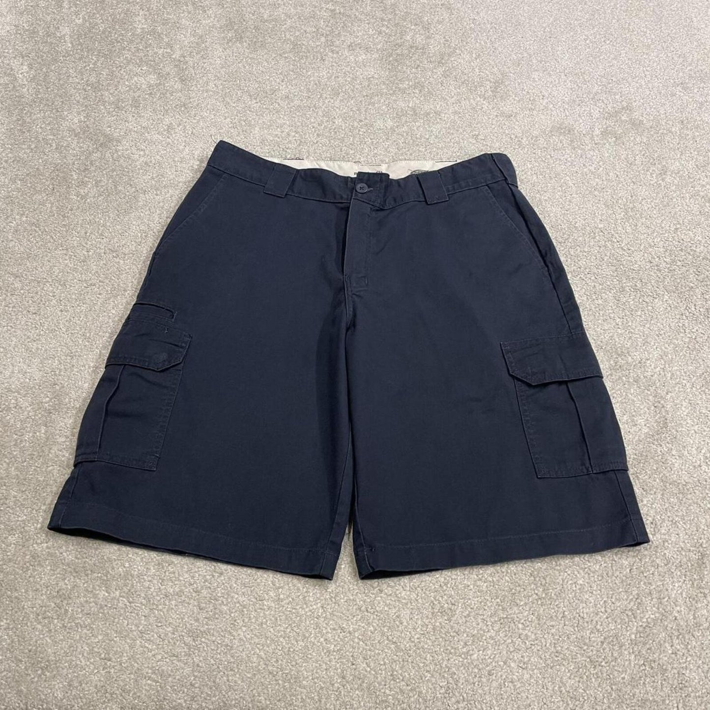 Dickies baggy cargo shorts navy Chino style skater shorts wide leg festival