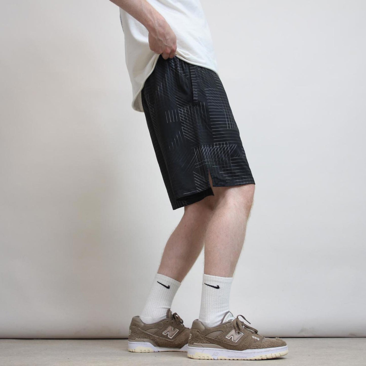 Nike Y2K Sports Shorts L Loose summer shorts elasticated drawstring waist and pockets
