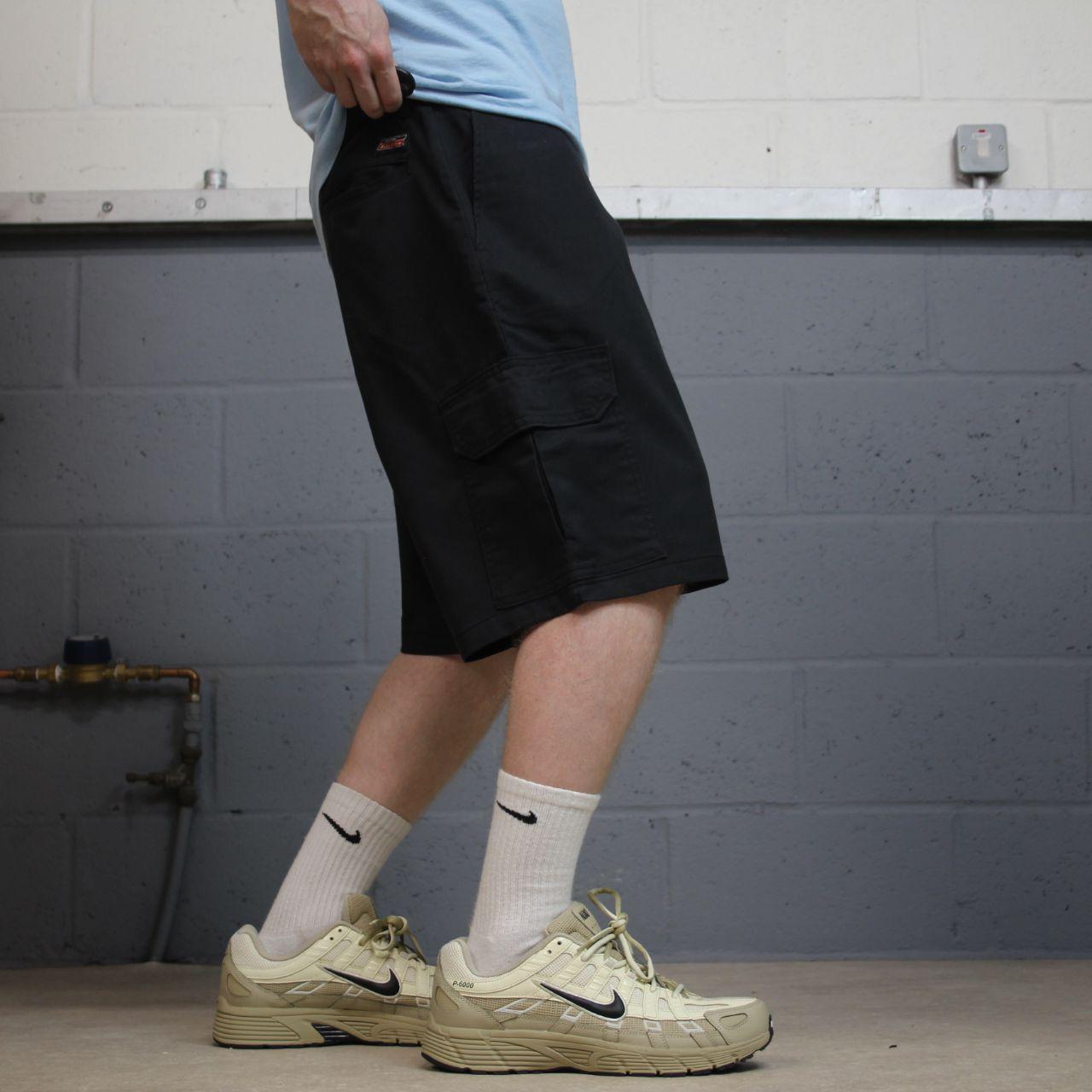 Dickies cargo chino shorts y2k black Twill chino style skater shorts loose leg festival