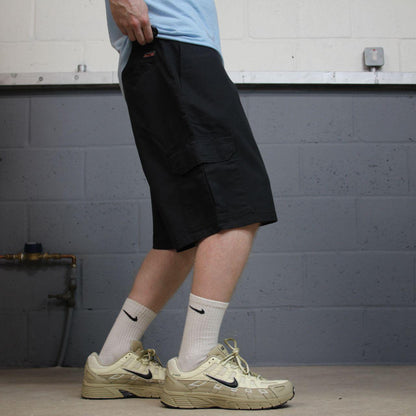 Dickies cargo chino shorts y2k black Twill chino style skater shorts loose leg festival