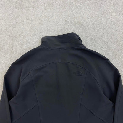 North Face technical jacket M women's black grey TNF Windwall y2k style autumn windbreaker