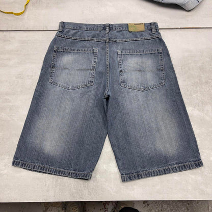 Baggy Dodeca skate jorts W36 wide leg denim 90s style skater shorts