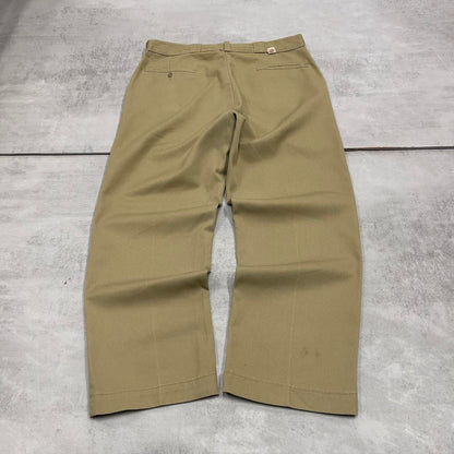 Dickies Pants W36L29 khaki beige loose twill chino 90s style skater pants