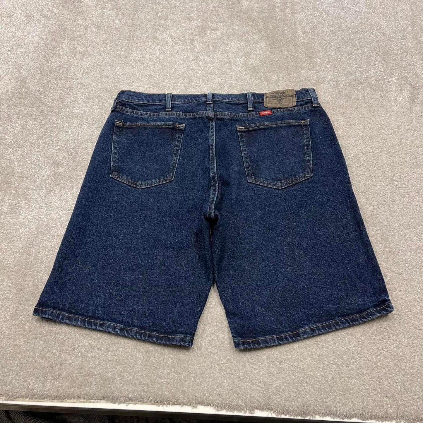 Y2k baggy Wrangler denim shorts skater style blue Loose fit summer festival jorts