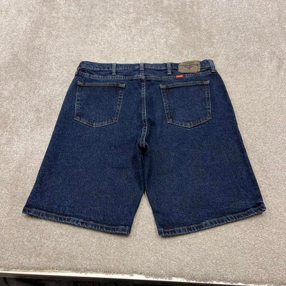 Y2k baggy Wrangler denim shorts skater style blue Loose fit summer festival jorts