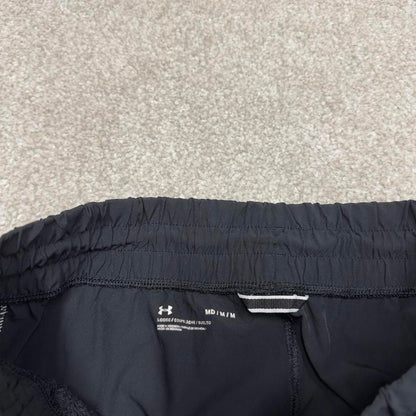 00s Under Armour tracksuit bottoms y2k M black joggers print logo gym wear trackies