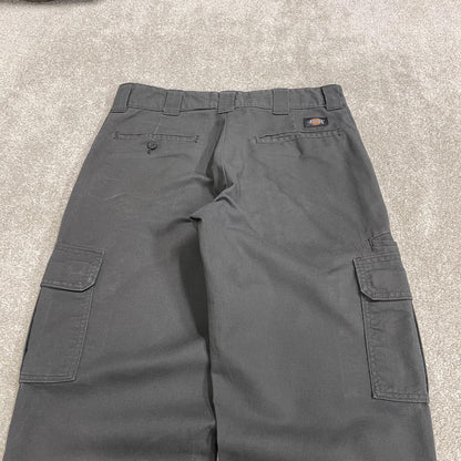 Y2K Dickies cargo trousers regular straight fit grey Chino skater style surf pants utility pockets