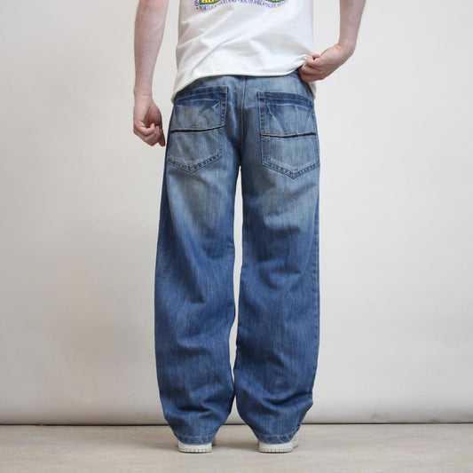 Baggy Southpole jeans W38 L30 blue loose 90s style skater jeans