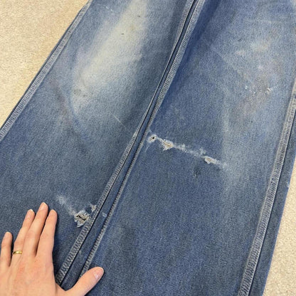 Vintage dungarees denim overalls blue Big Smith workwear bib & brace utility