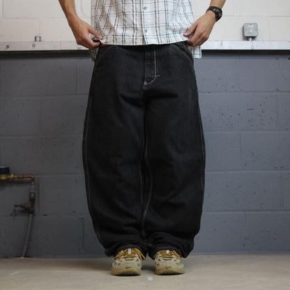 Baggy carpenter jeans y2k black DrunkNMunky loose skater cargos