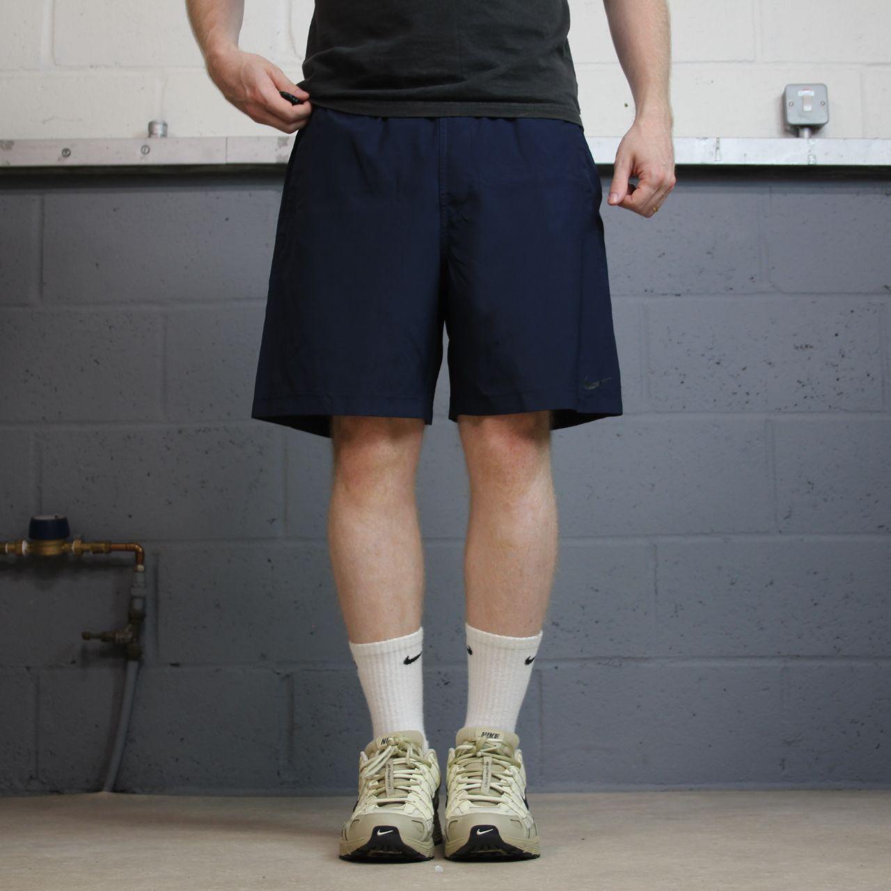 Nike sports shorts y2k loose navy Dri-Fit comfy floaty summer gym shorts