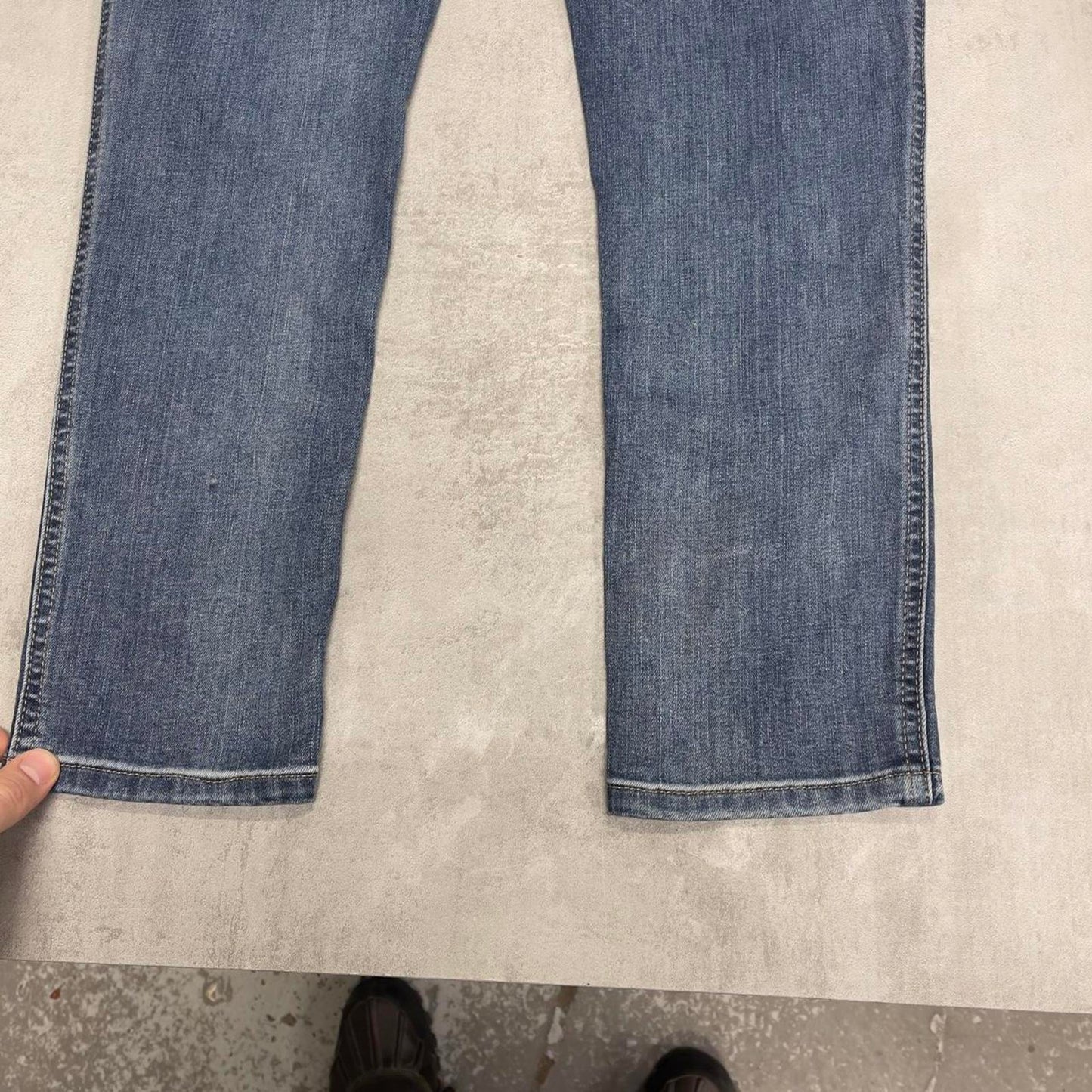 Blue Carhartt jeans size 16 regular W36L30 slim fit skinny leg pants