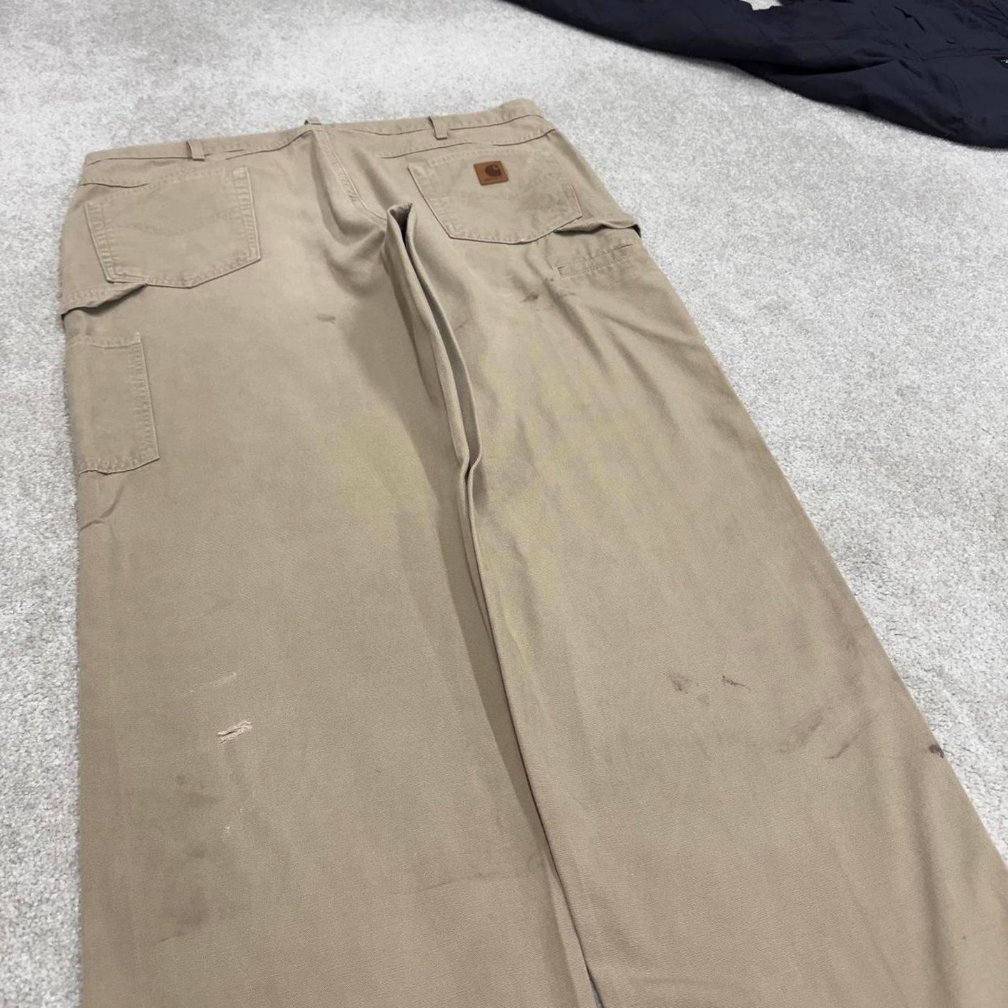 Carhartt carpenter pants W42L34 baggy beige loose fit skate pants