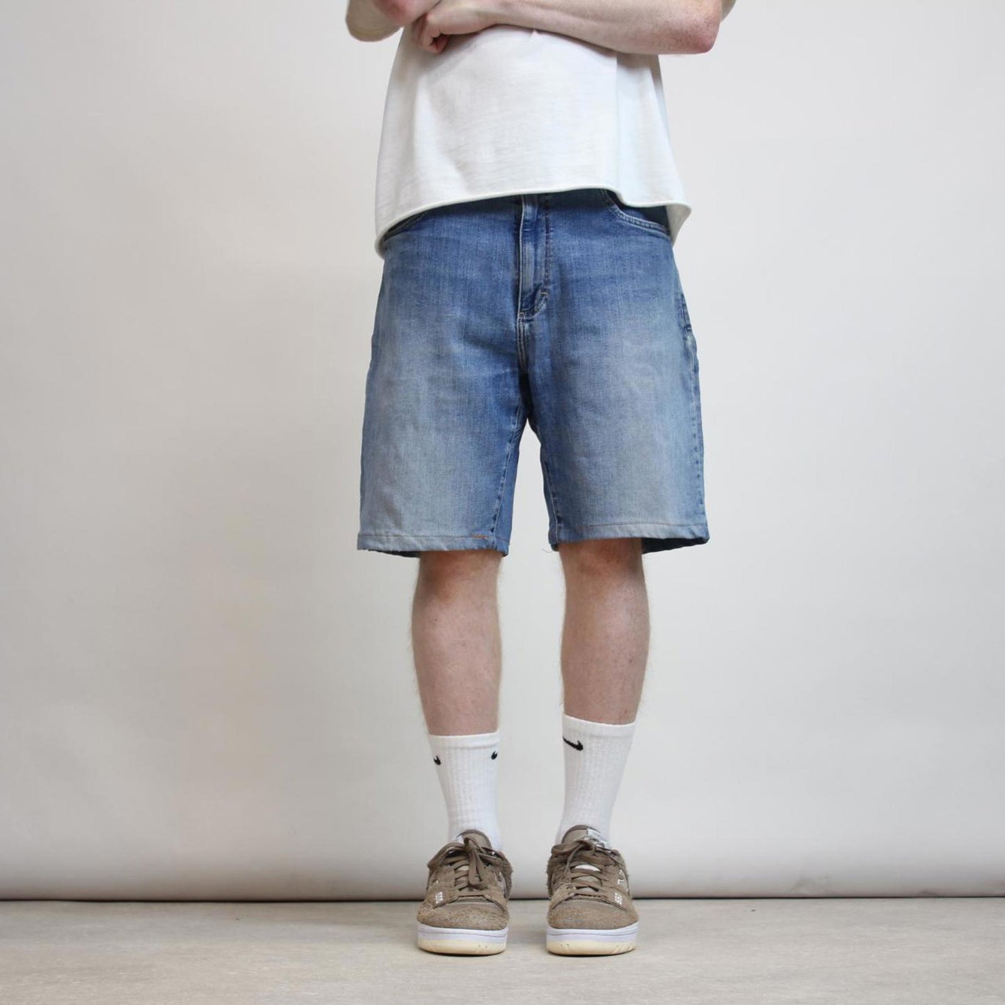 Mens blue Lee Jorts W32