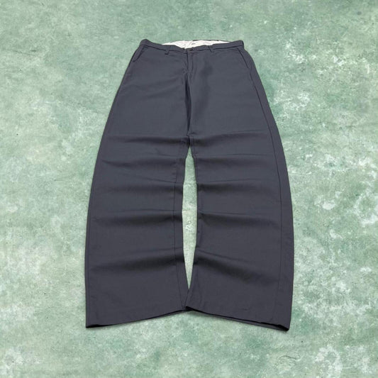 Vintage baggy work pants W34 wide leg grey