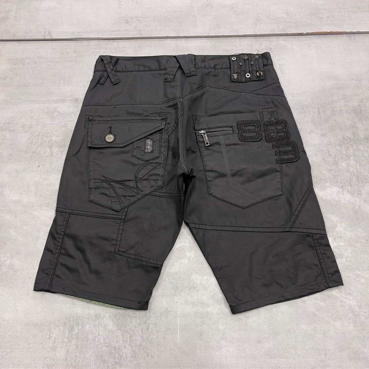 Black Police jorts W32