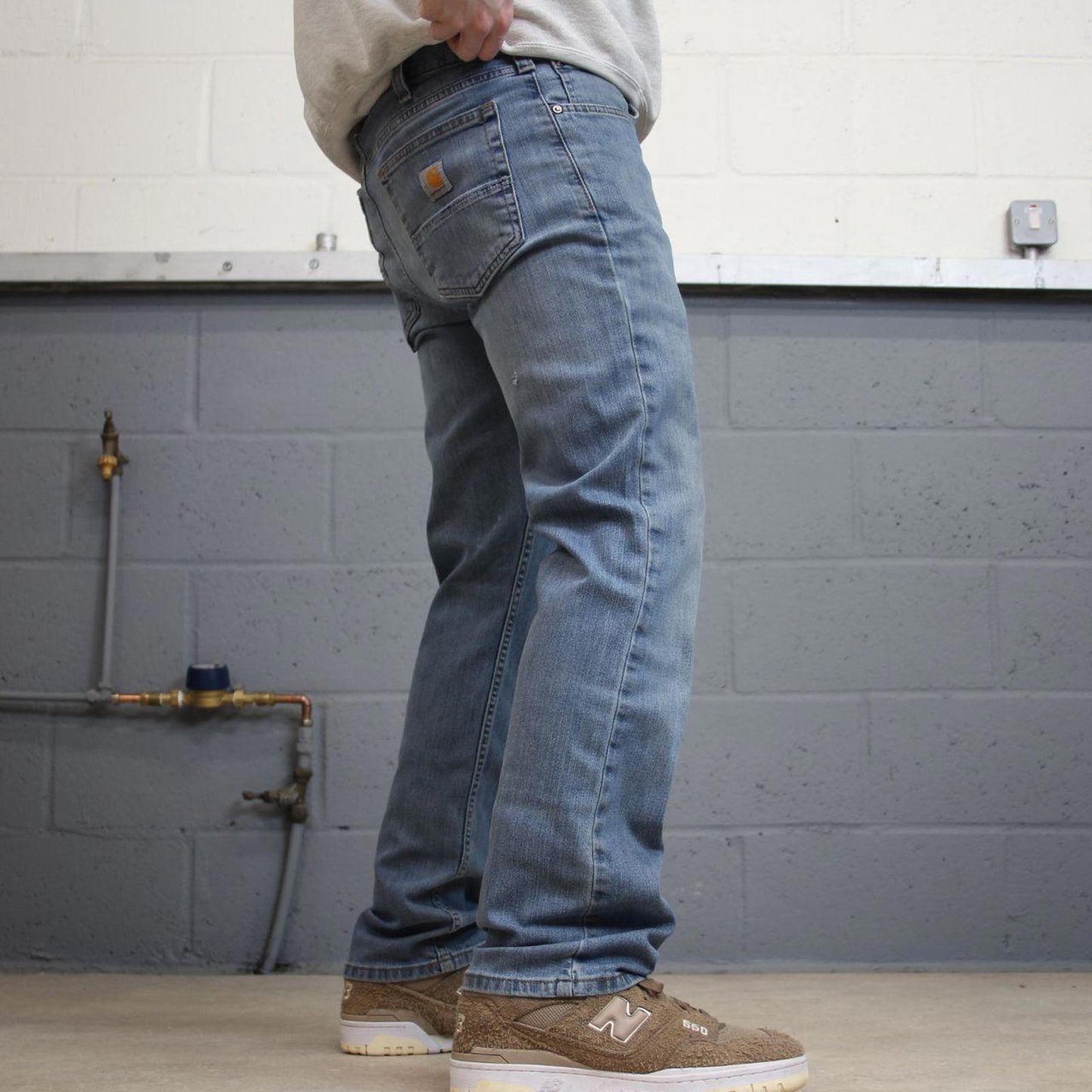 Y2k Carhartt jeans workwear denim W32L30 Mens blue relaxed fit 00s style skater pants