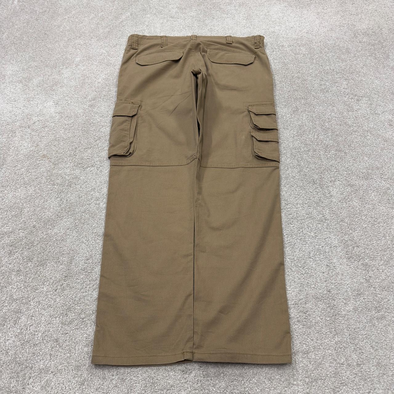 Wrangler cargo pants y2k khaki W36L30 Regular taper fit utility workwear style trousers