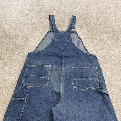 Carhartt denim Dungarees loose fit overalls blue Farmer workwear bib & brace utility