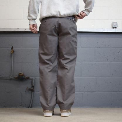 Grey Dickies carpenter pants W32L30 slim taper cargo 90s skate style pants patch logo