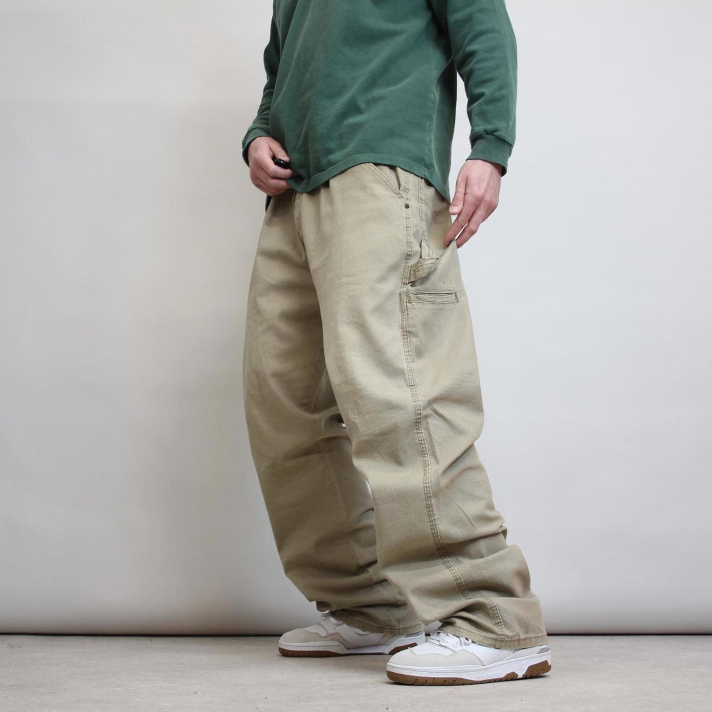 Wrangler carpenter trousers W40L34 loose canvas 90s workwear skate style cargo pants