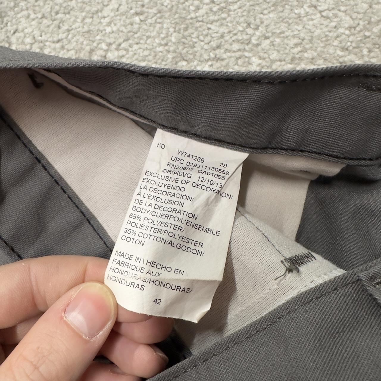 Dickies long baggy shorts W42 grey carpenter Long chino skater style utility workwear belt loops