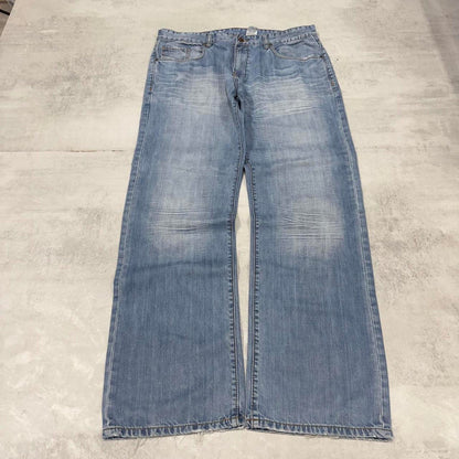 Loose Blue Rocawear jeans W38 L34 90s style hip hop jeans embroidered design