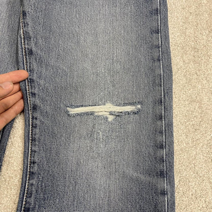 Y2K Levi’s 517 bootcut jeans blue denim Loose bootcut pants with red tab logo