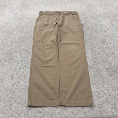 Vintage Carhartt carpenter pants y2k relaxed tan Loose leg 100% cotton skater style workwear