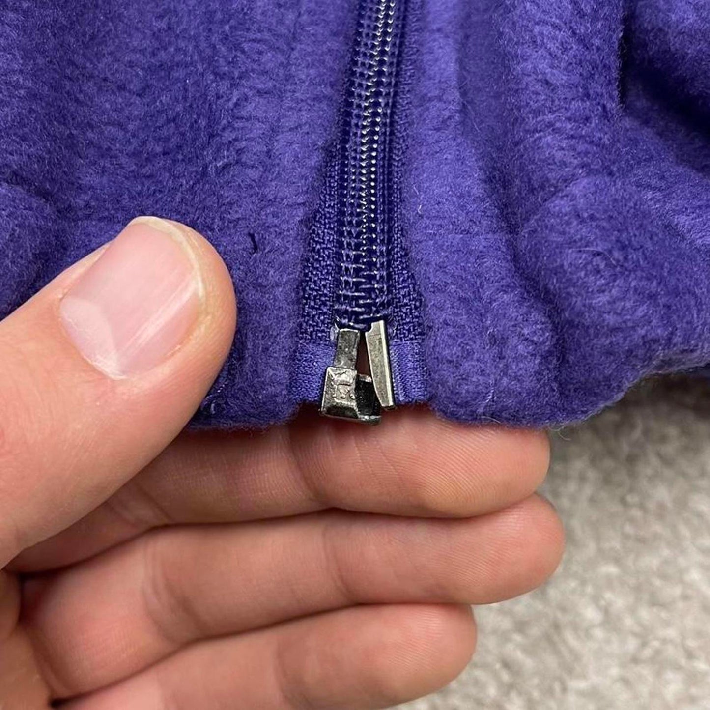 00s Columbia technical fleece XXL men's purple full zip up y2k style autumn adjustable waist